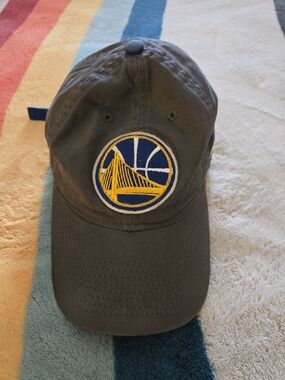 Adidas Gray Baseball Cap with Yellow & Blue Embroidered Logo